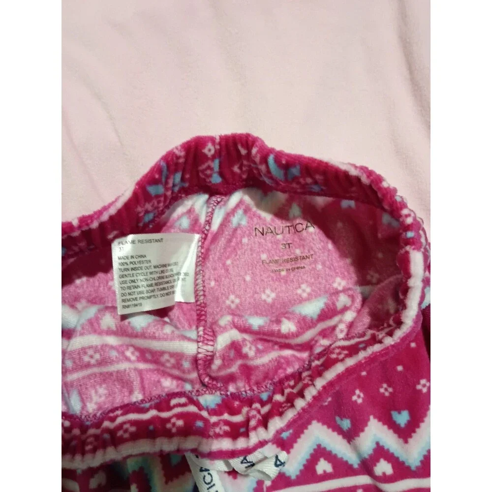 Nautica Kids Sweatpants Sweater Set Pink 3T Size